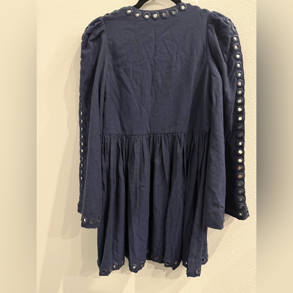 NWT Alix of Bohemia Silvia Midnight Mirror Dress Hand Embroidery Khadi Cotton XS - Picture 8 of 13